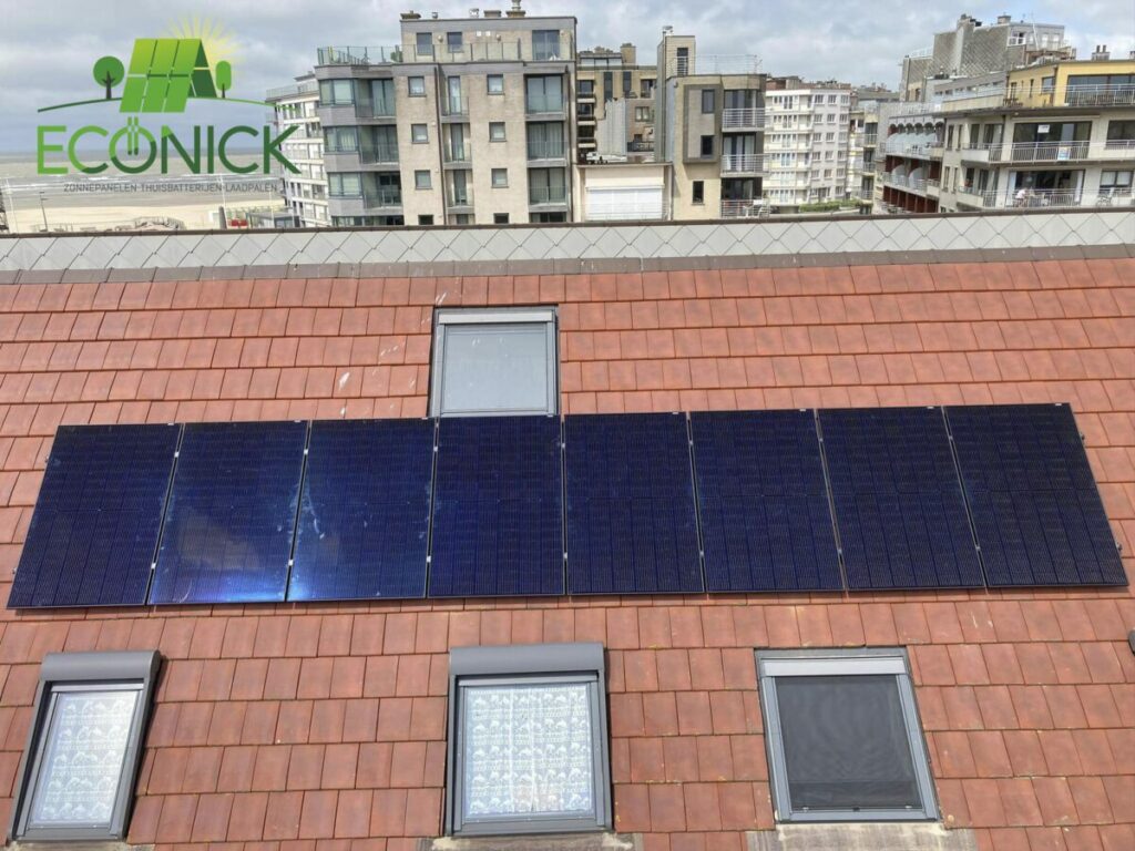Appartementencomplex Koksijde met zonnepanelen